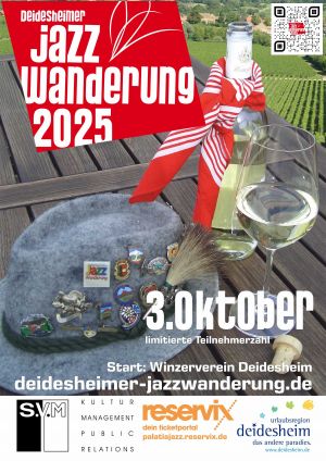 Plakat der Jazzwanderung 2025